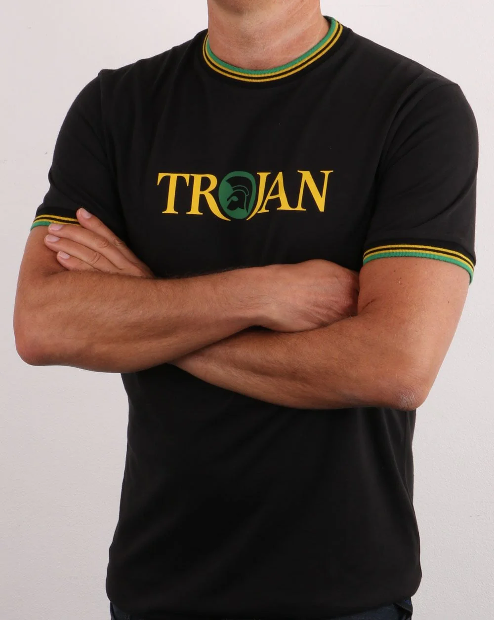 Trojan Tipped Signature T-shirt Black - Image 3