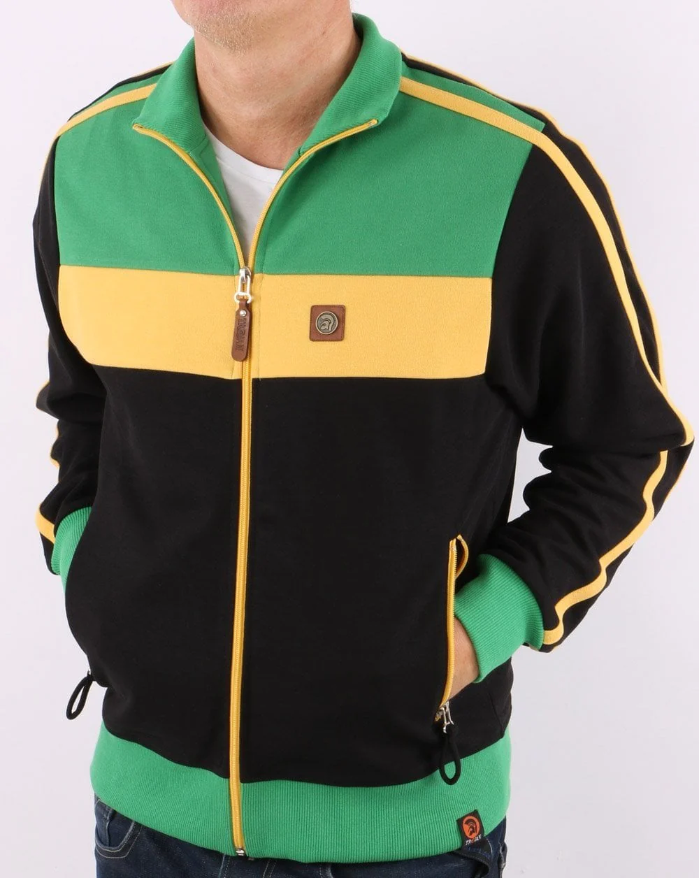 Trojan Twin Stripe Track Top Jam - Image 2