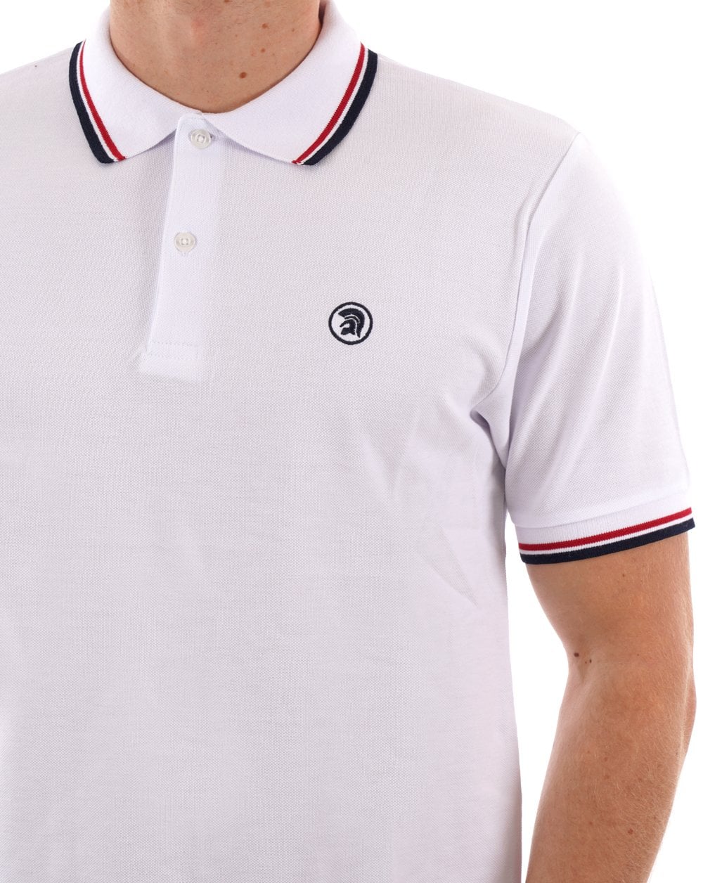 Trojan Twin Tipped Polo White - Image 2
