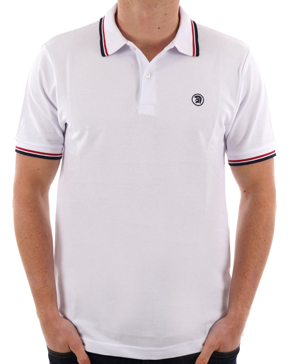 Trojan Twin Tipped Polo White - Image 3