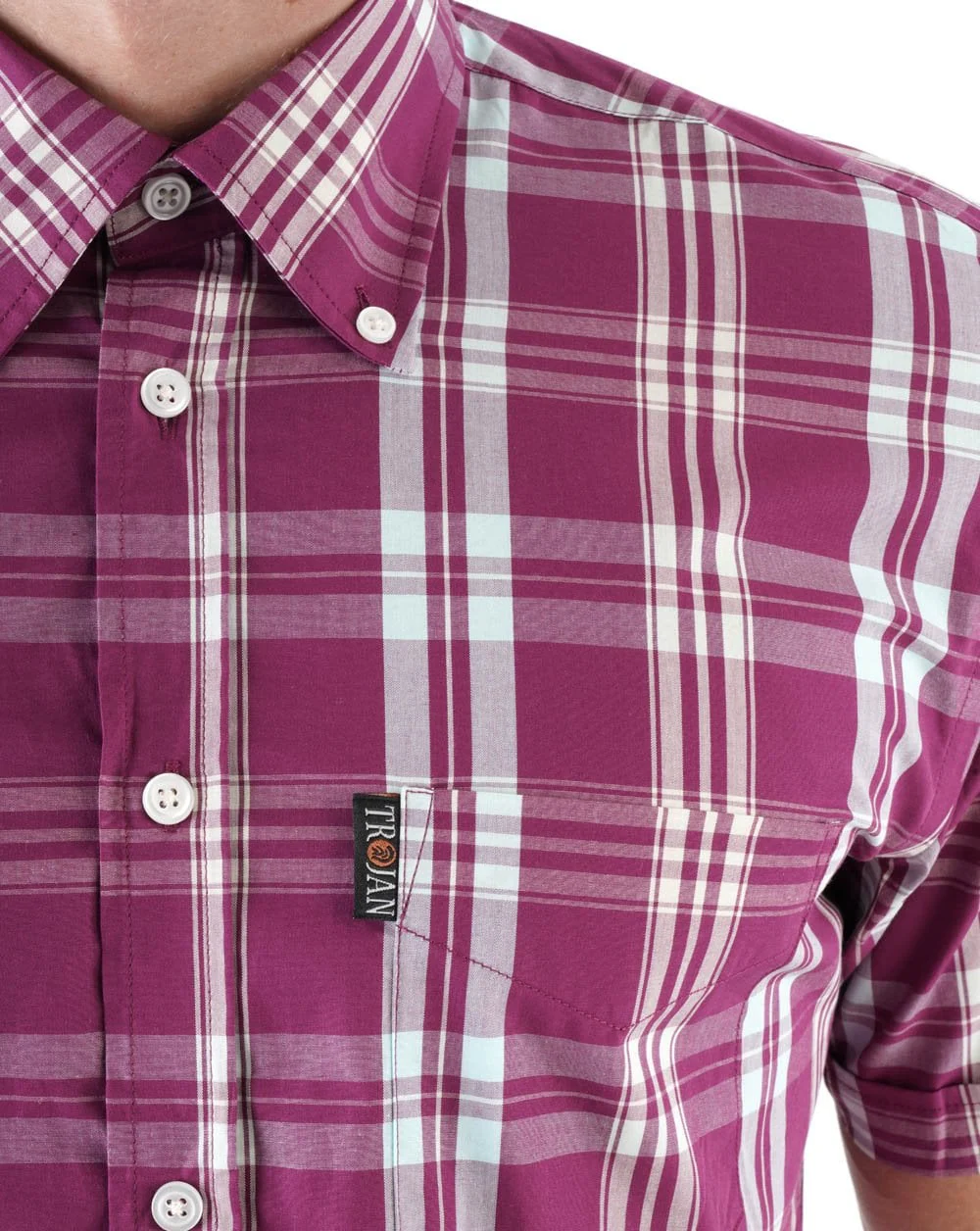 Trojan Windowpane Check Shirt Port - Image 2