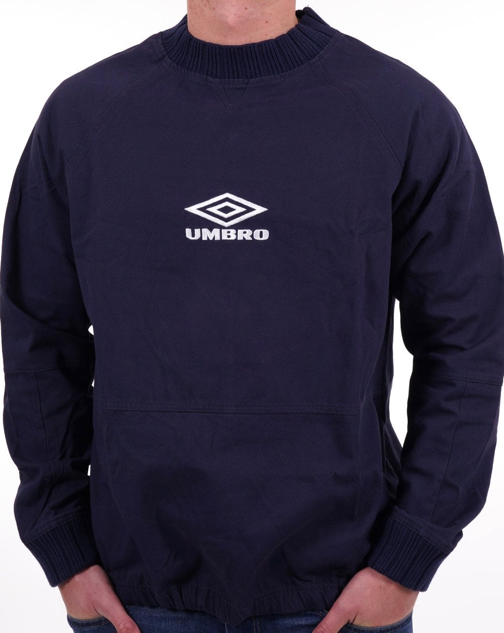 Umbro Classic 90s Drill Sweat Top Dark Navy - Image 3