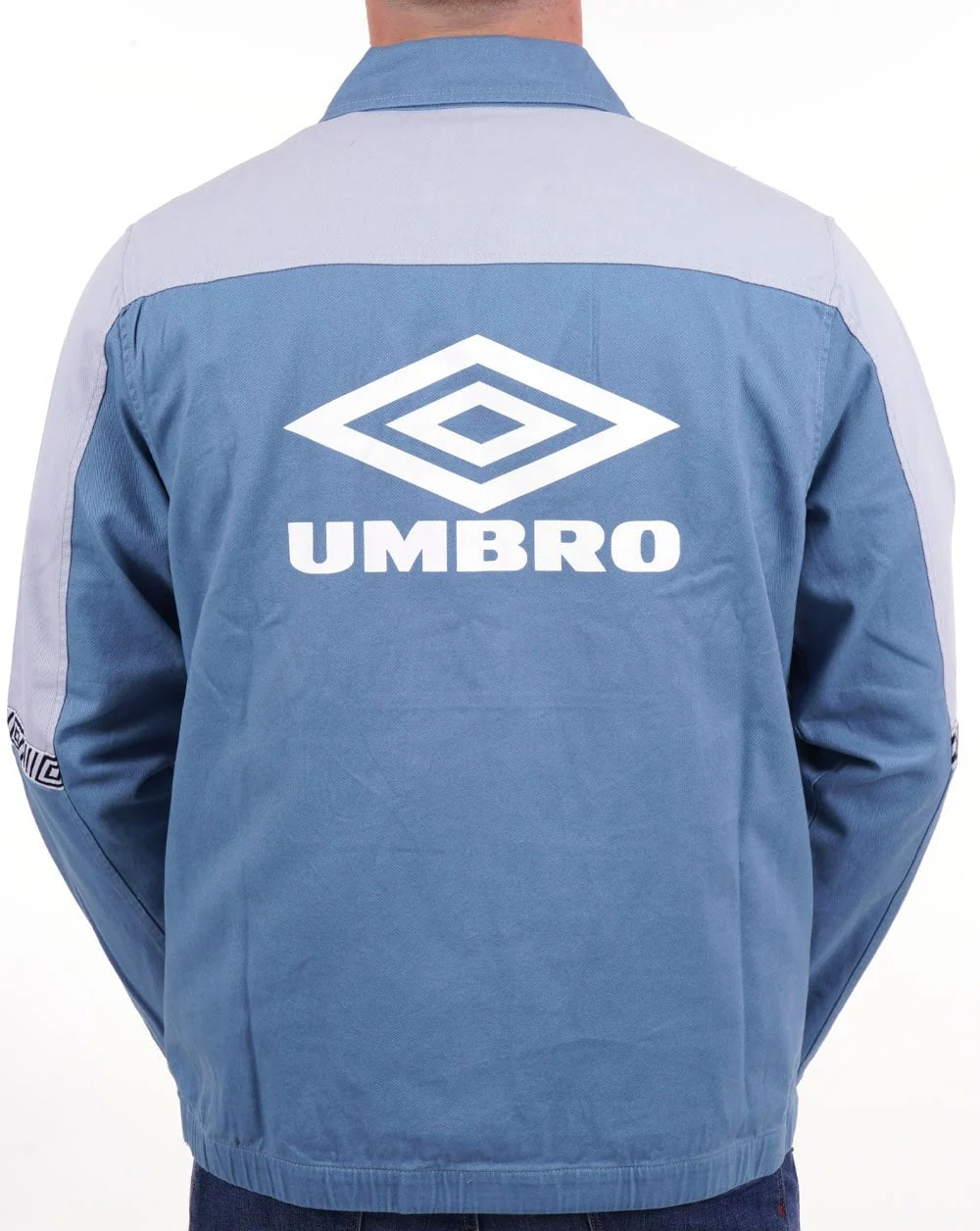Umbro Classic 90s Drill Training Top Sky Blue - Image 3