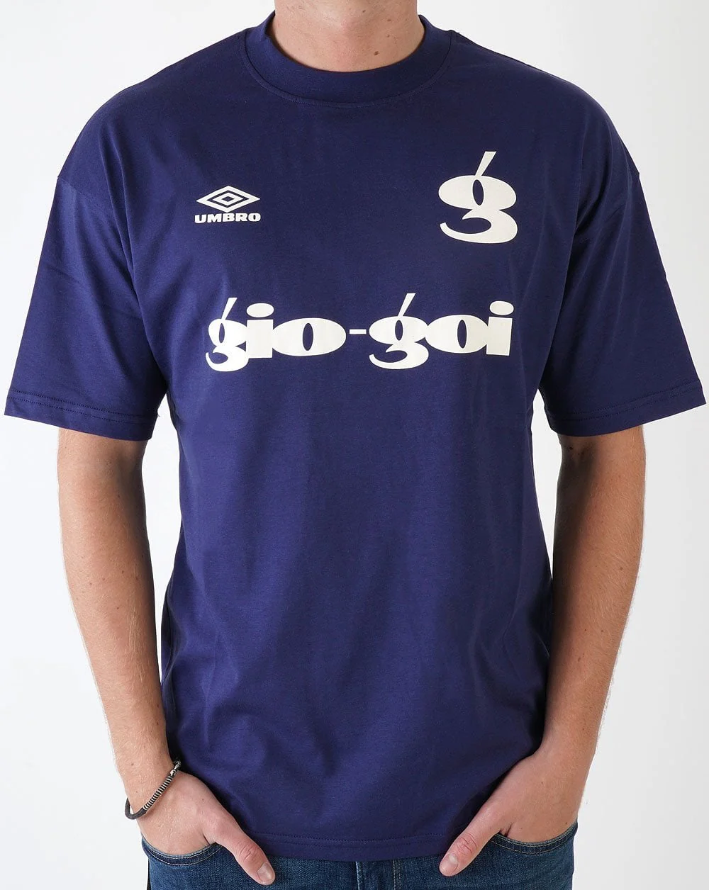 Umbro X Gio Goi Logo T-shirt Navy Blue/Off White