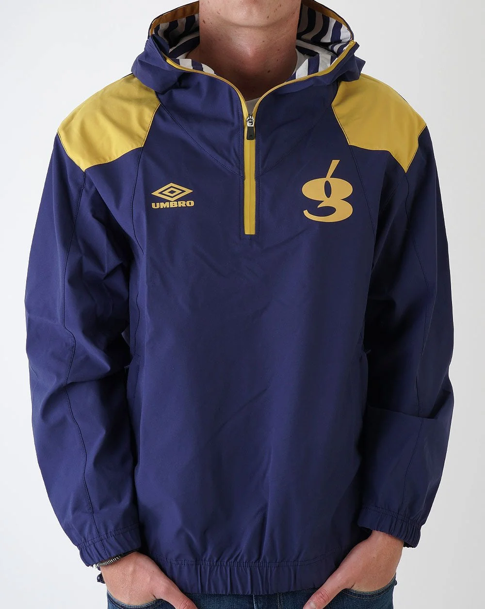 Umbro X Gio Goi Nautical Smock Navy Blue/Mustard - Image 4