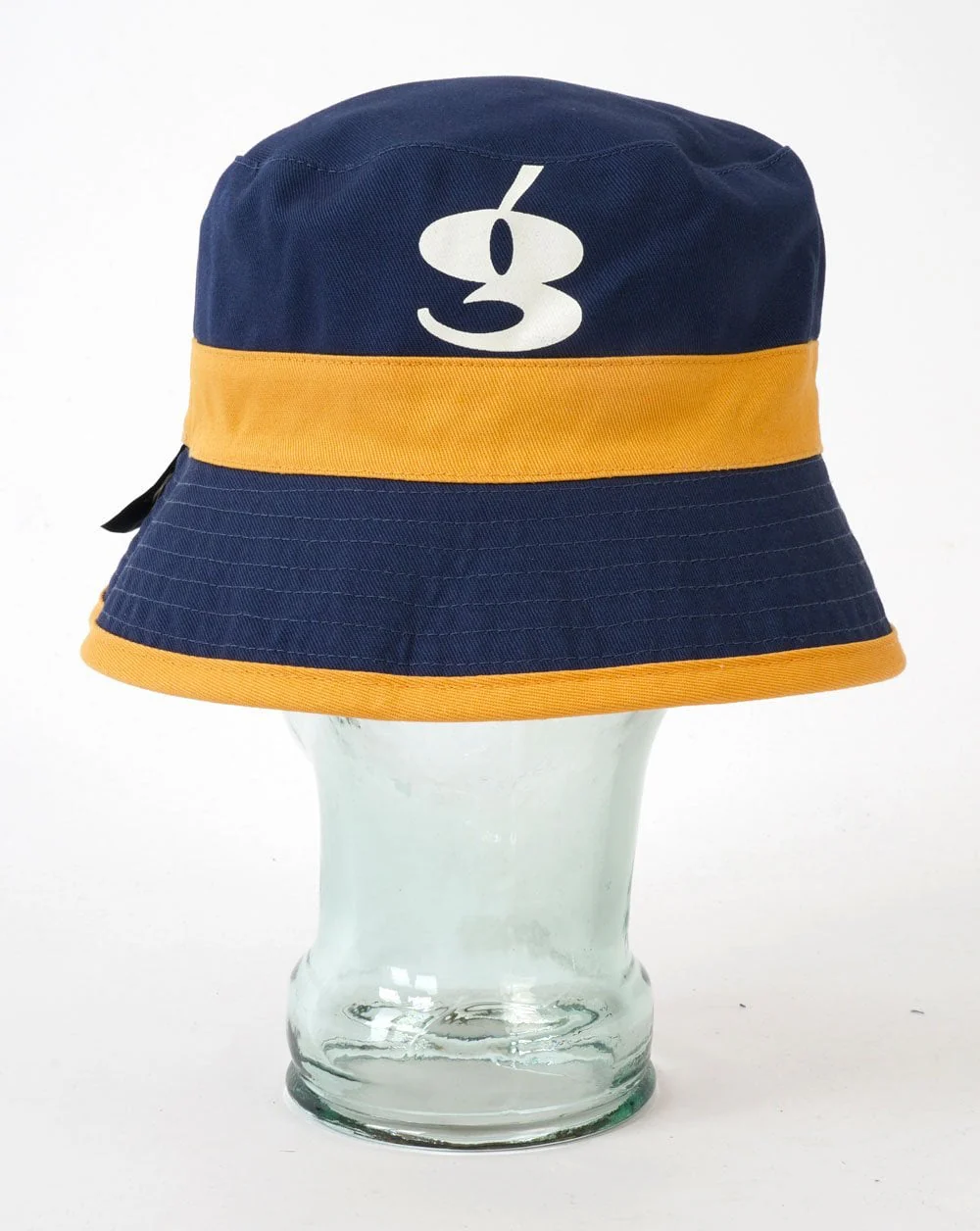 Umbro X Gio Goi Reversible Bucket Hat Mustard/Navy Blue - Image 2