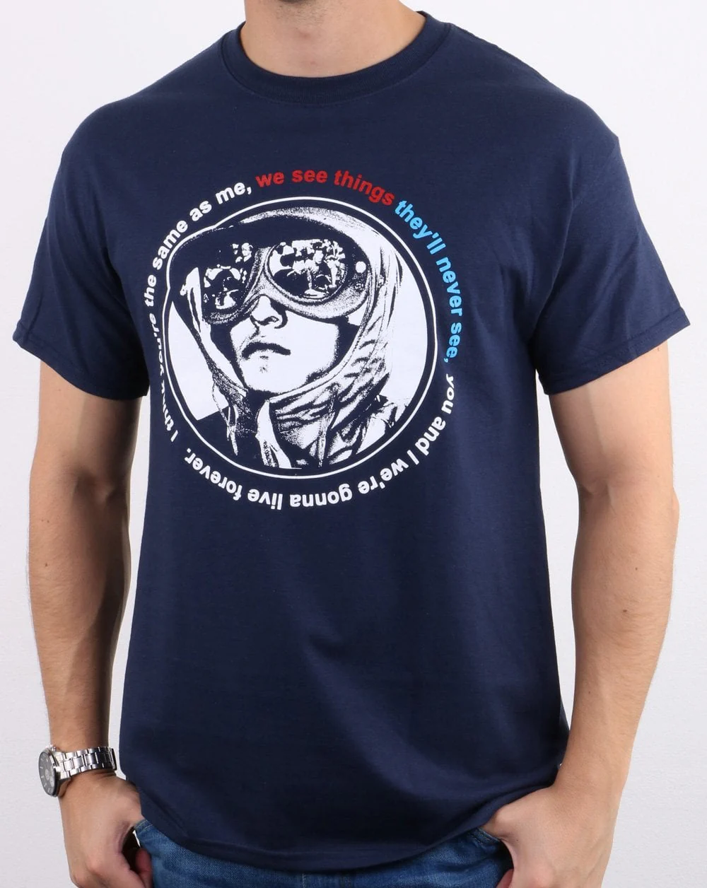 We See Things They'll Never See T-shirt Navy