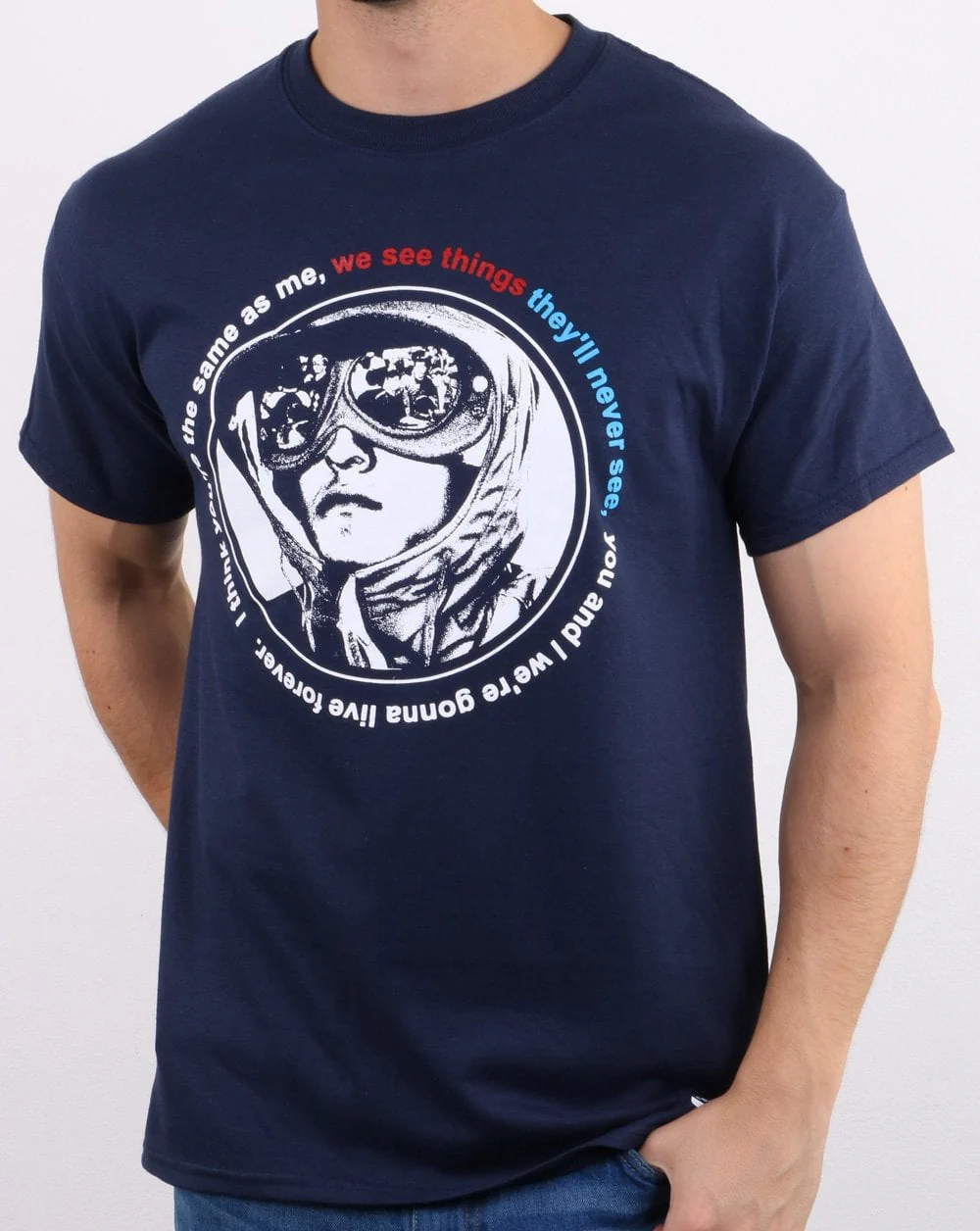 We See Things They'll Never See T-shirt Navy - Image 2