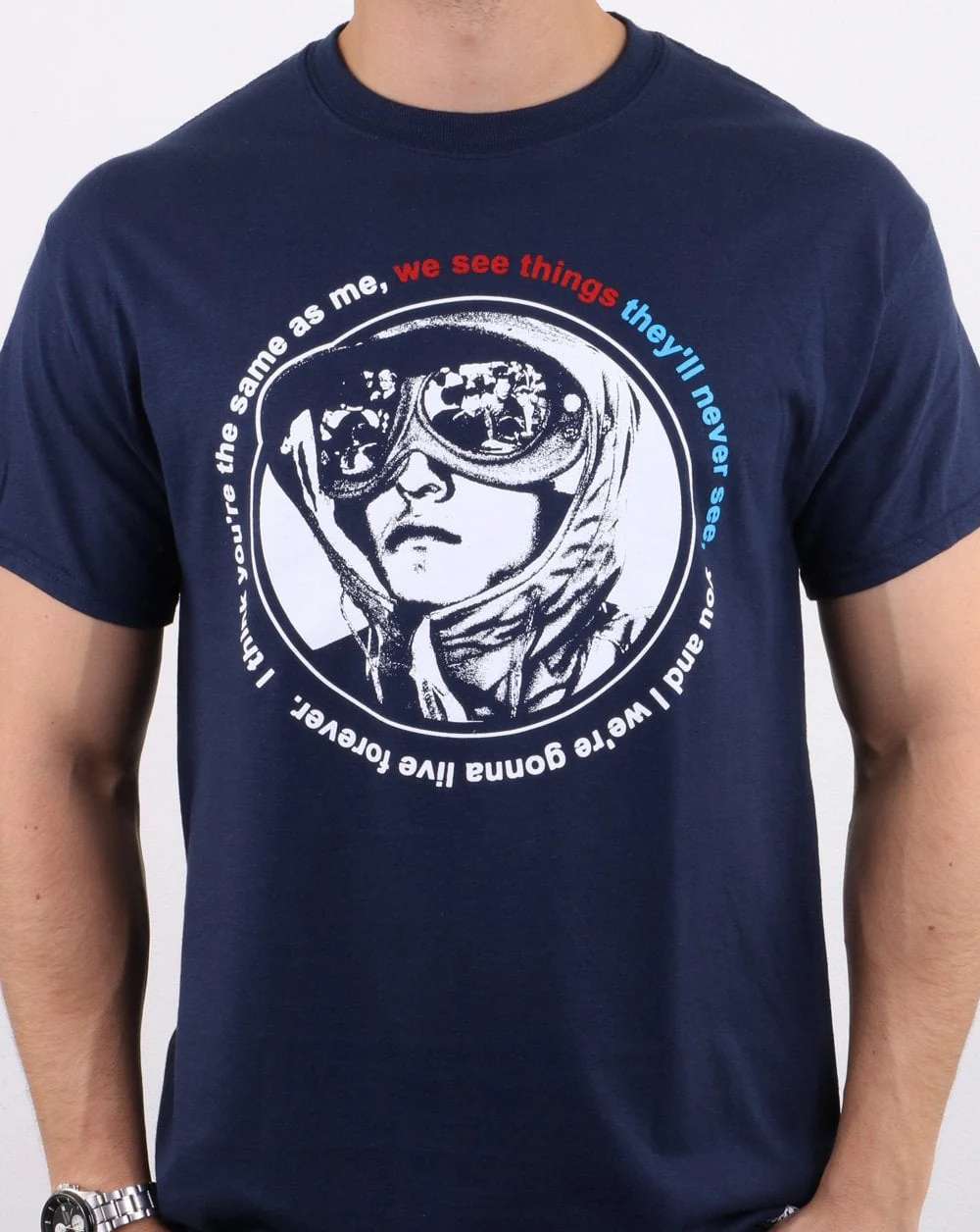 We See Things They'll Never See T-shirt Navy - Image 3