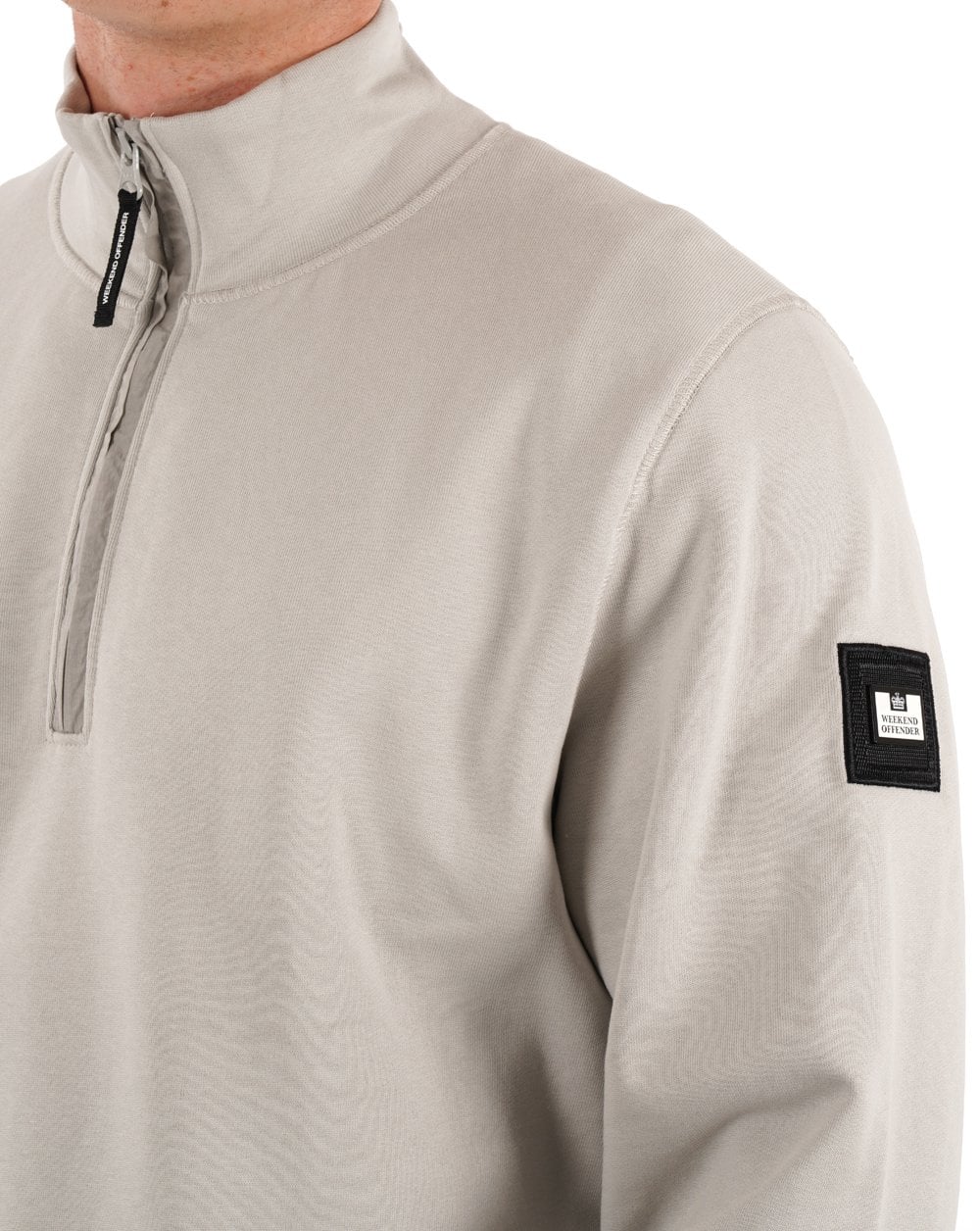 Weekend Offender 1/4 Zip Sweat Cement - Image 2