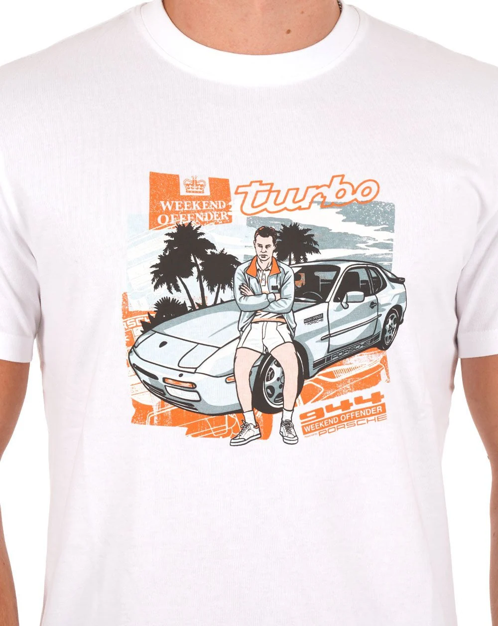 Weekend Offender 944 T-shirt White - Image 2