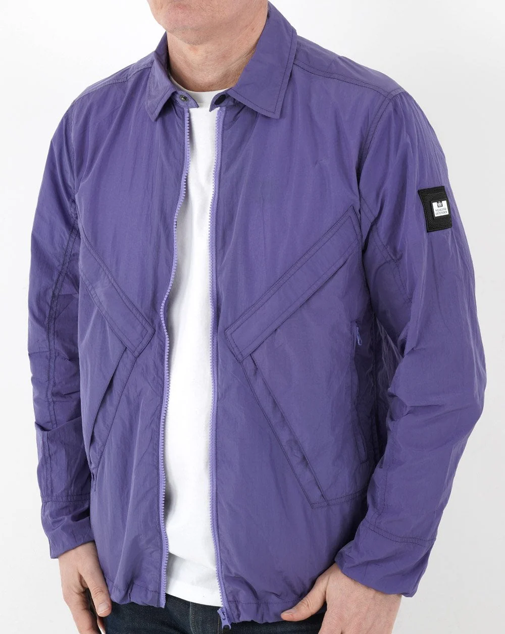 Weekend Offender Arrow Hwy Overshirt Purple Ink