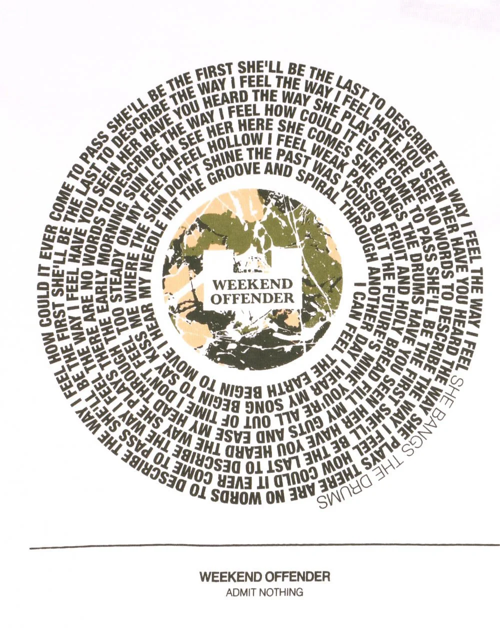 Weekend Offender Bangs T-shirt White - Image 2