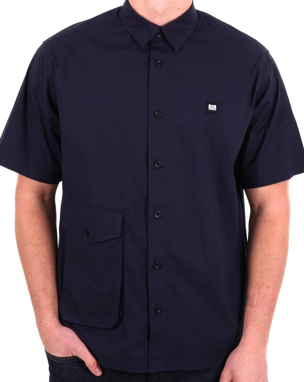 Weekend Offender Barboza SS Shirt Navy - Image 2