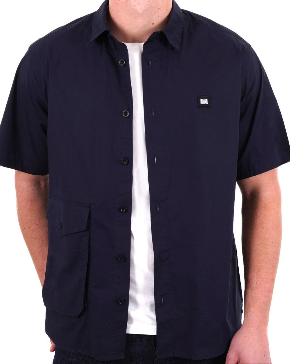 Weekend Offender Barboza SS Shirt Navy - Image 4