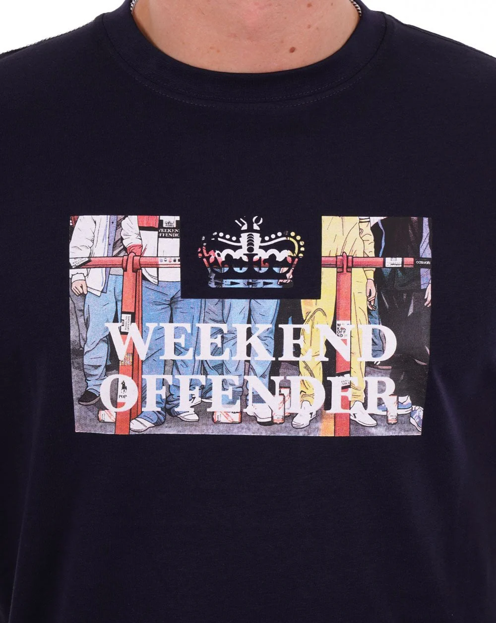 Weekend Offender Bissel T-shirt Navy - Image 2
