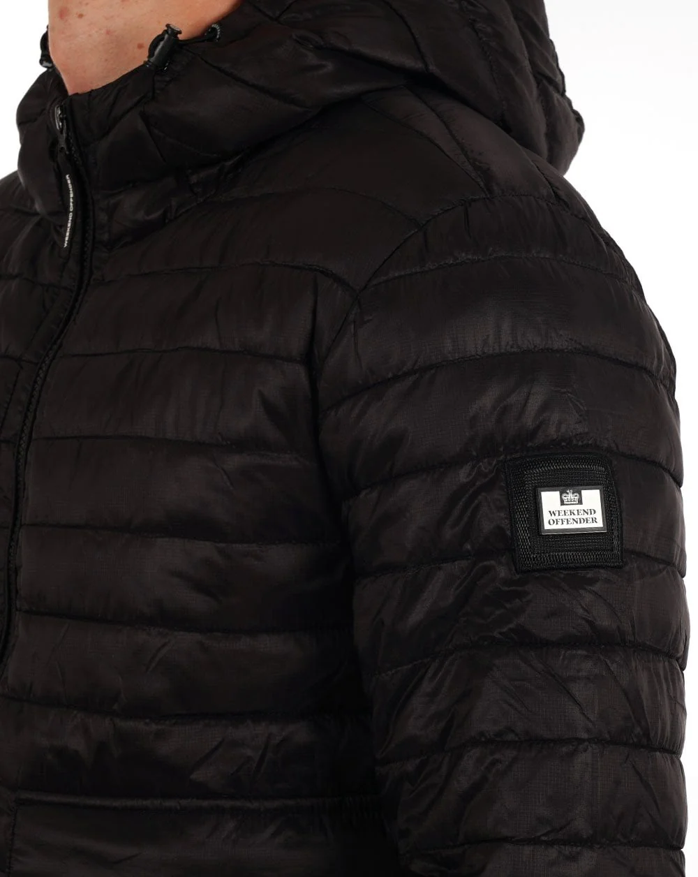 Weekend Offender Browne Quilted Jacket Black - Image 2