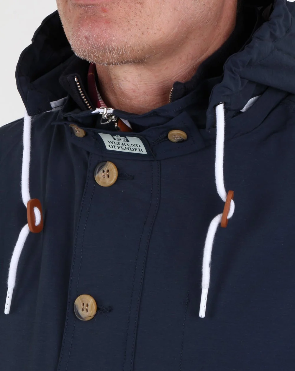 Weekend Offender Burgess Jacket Navy - Image 3
