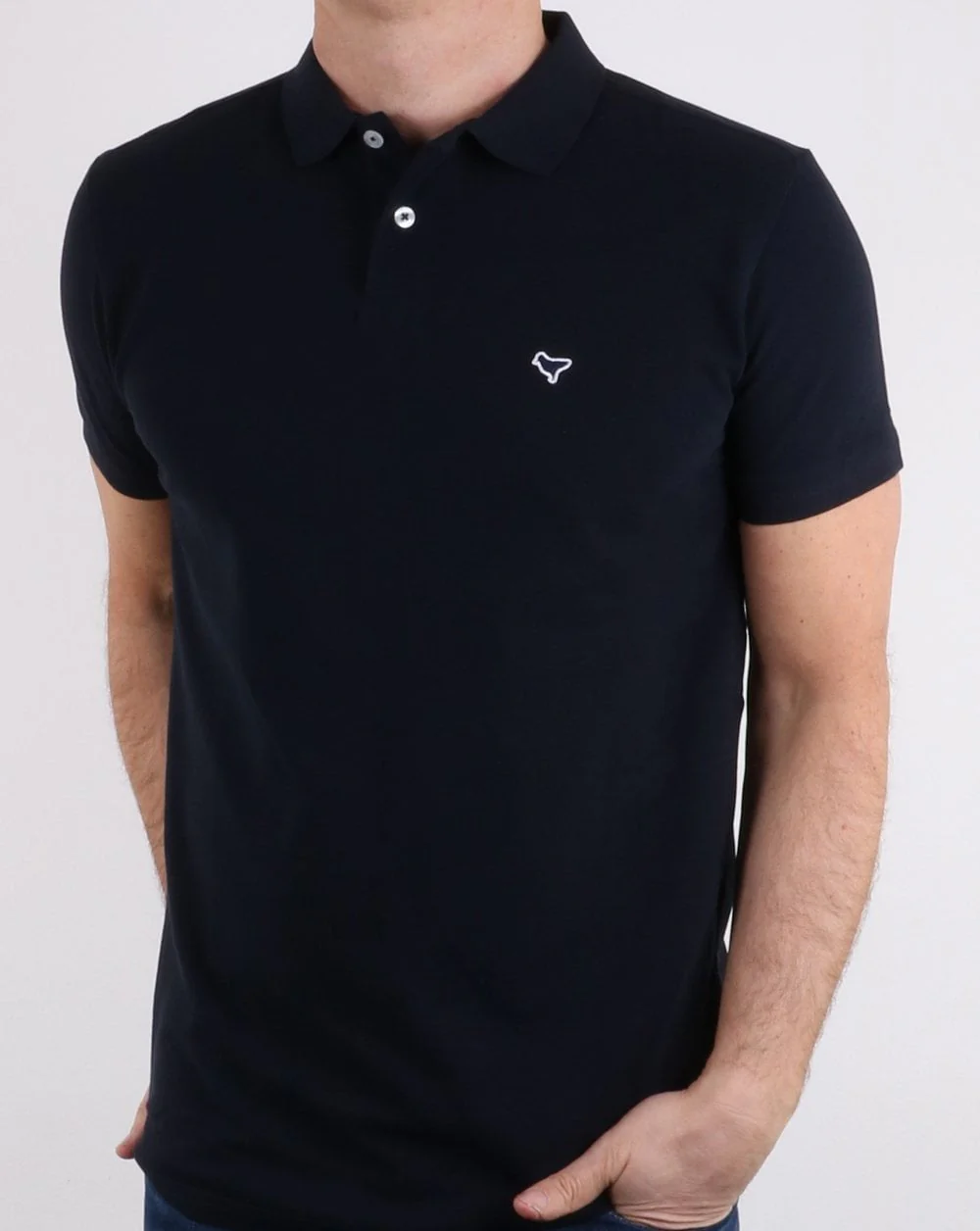 Weekend Offender Cannon Polo Shirt Navy - Image 2