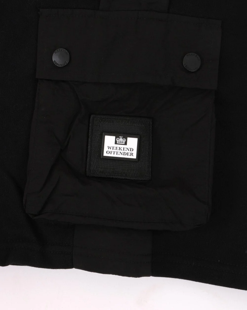 Weekend Offender Cargo Sweat Shorts Black - Image 4