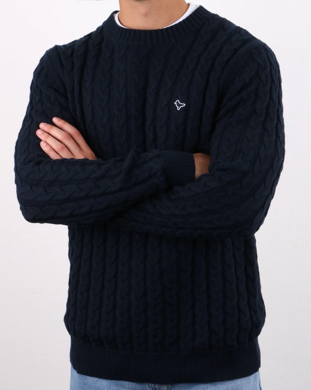 Weekend Offender Castano Jumper Navy - Image 4