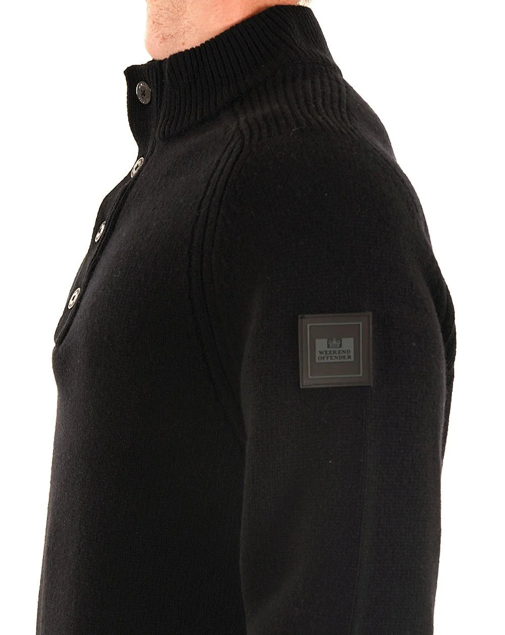 Weekend Offender Castillos Knitted Jumper Black - Image 2