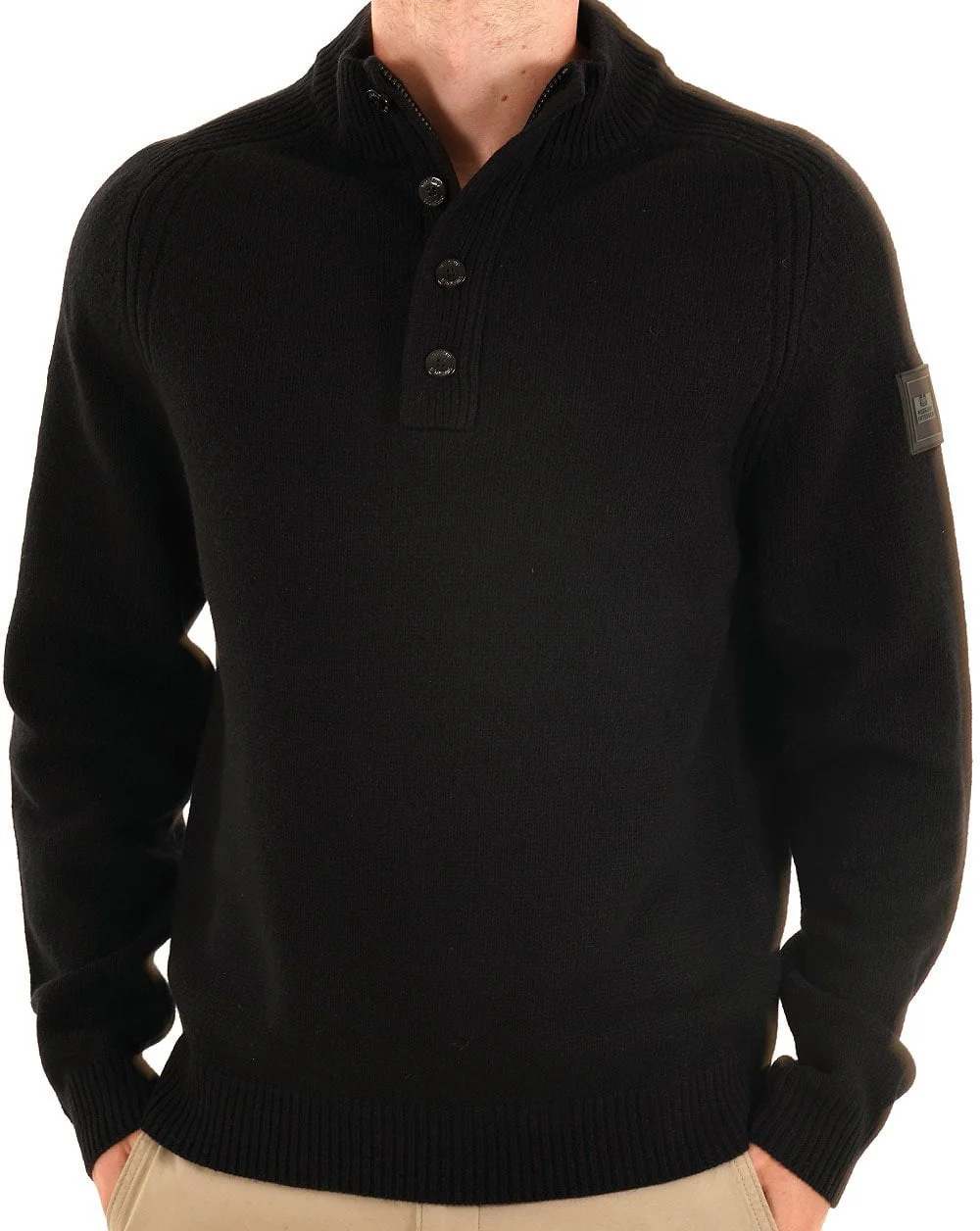 Weekend Offender Castillos Knitted Jumper Black - Image 3