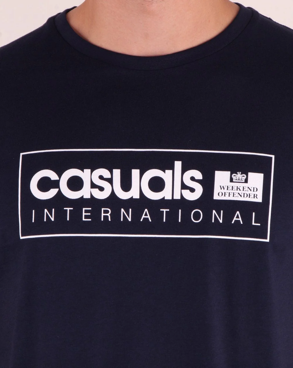 Weekend Offender Casuals International T-shirt Navy - Image 3