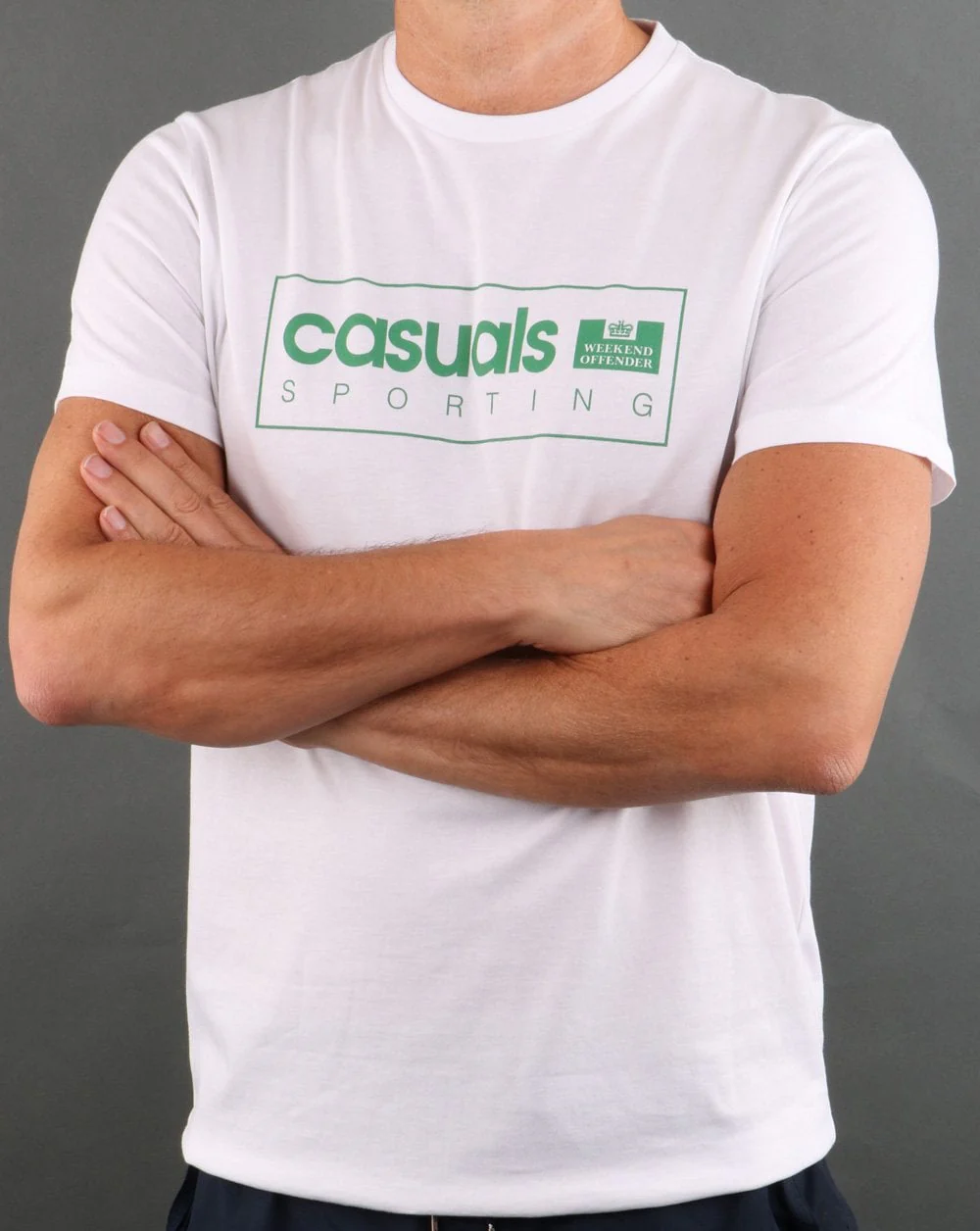Weekend Offender Casuals International T-shirt White/green - Image 2