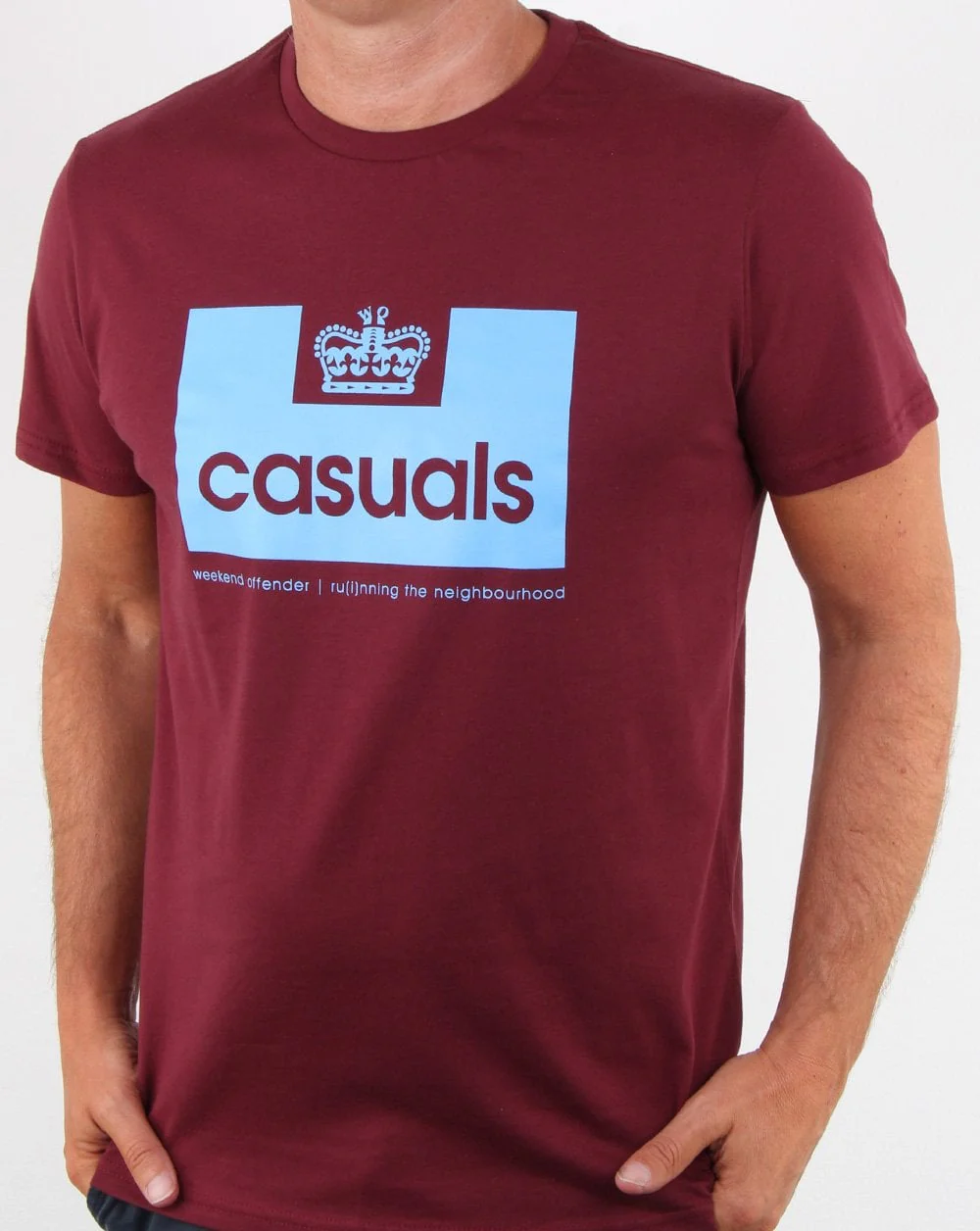 Weekend Offender Casuals T Shirt Claret