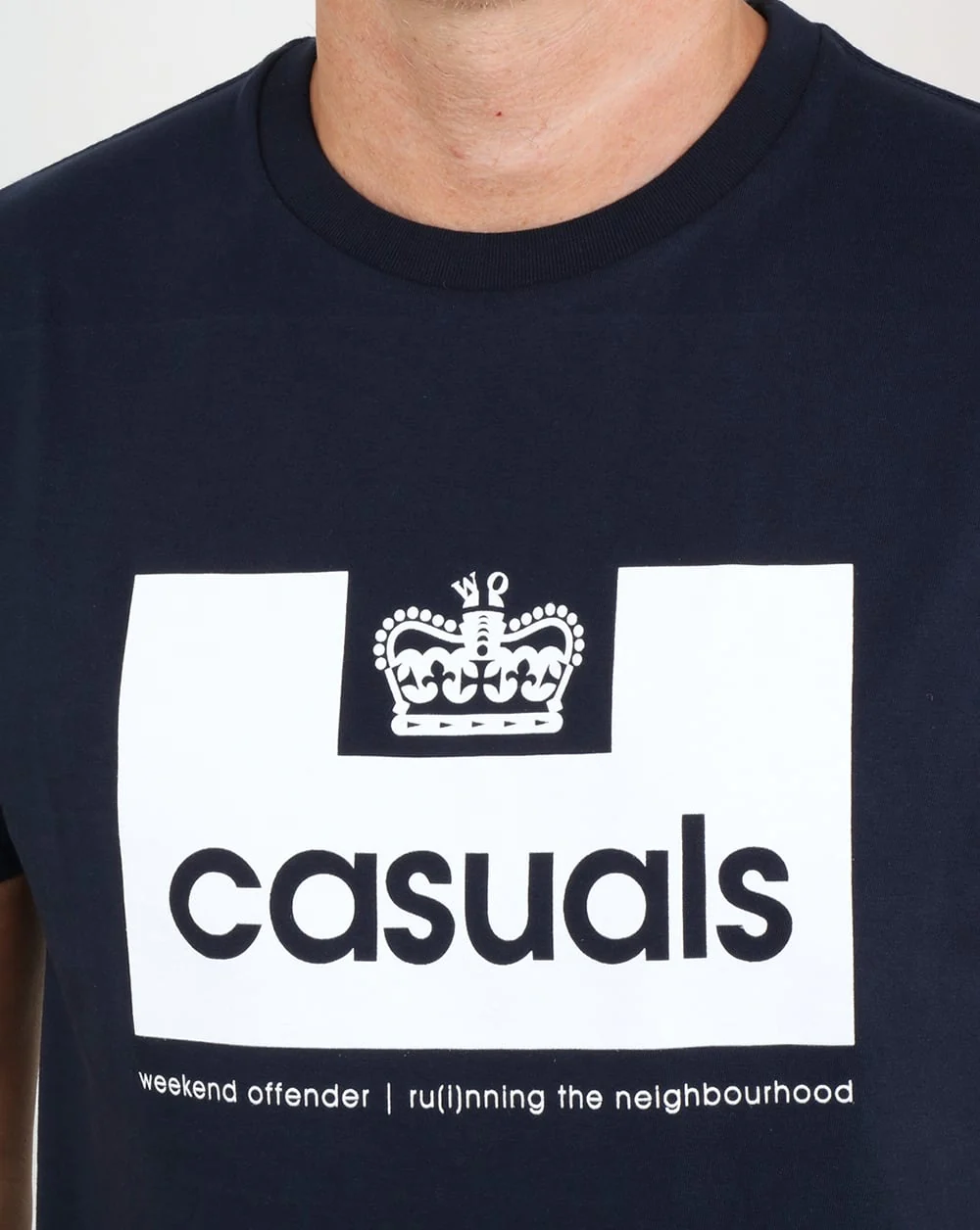 Weekend Offender Casuals T Shirt Navy - Image 2