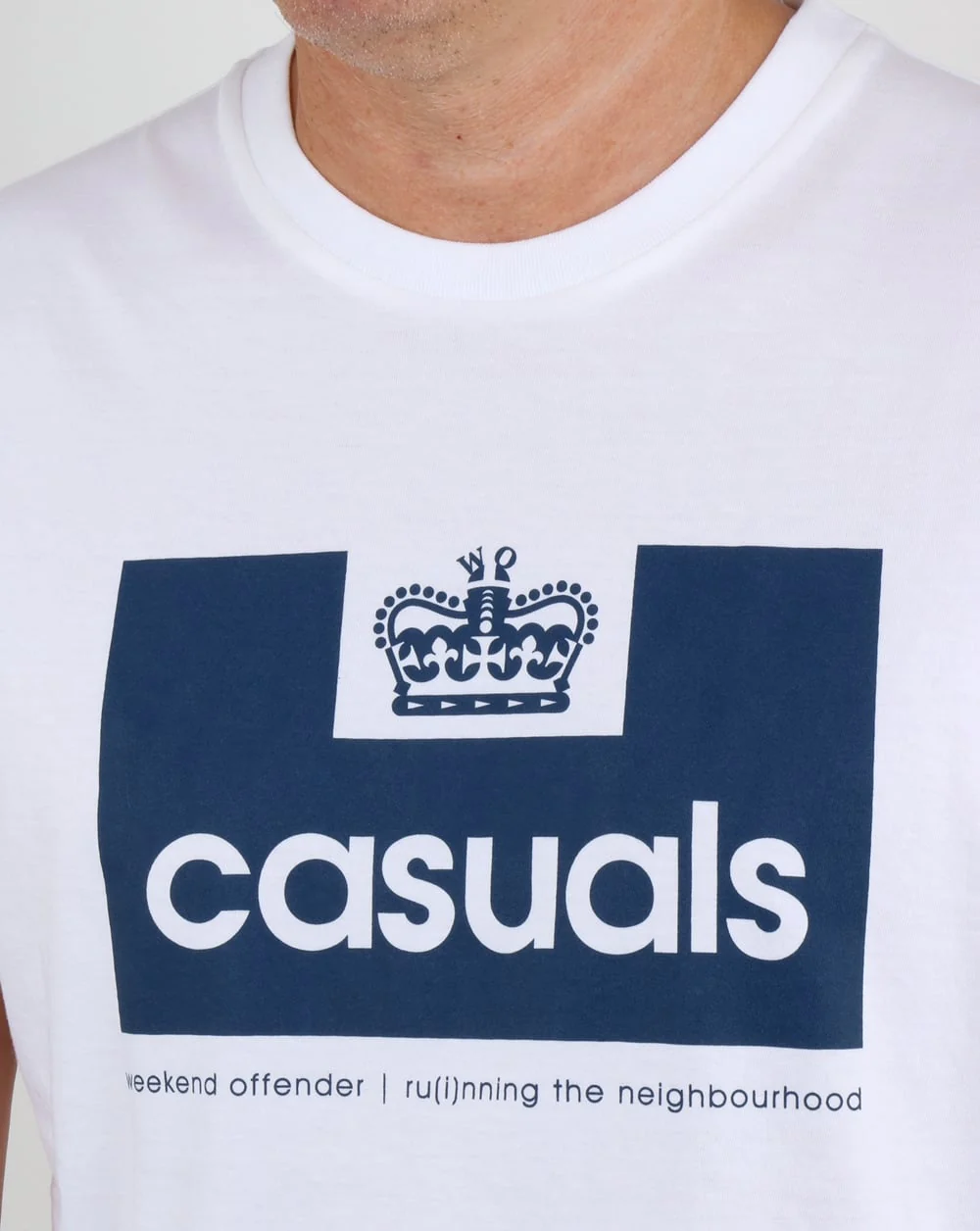 Weekend Offender Casuals T Shirt White - Image 2