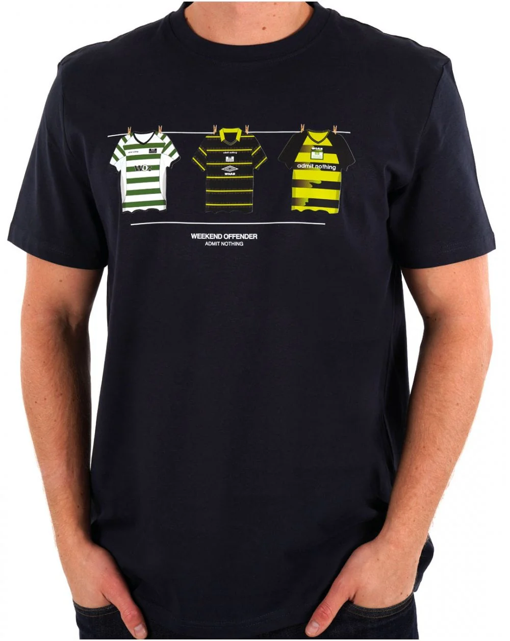 Weekend Offender Celtic T-shirt New Navy/Green