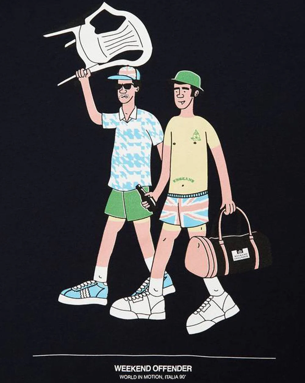 Weekend Offender Chairs T-shirt Navy - Image 2