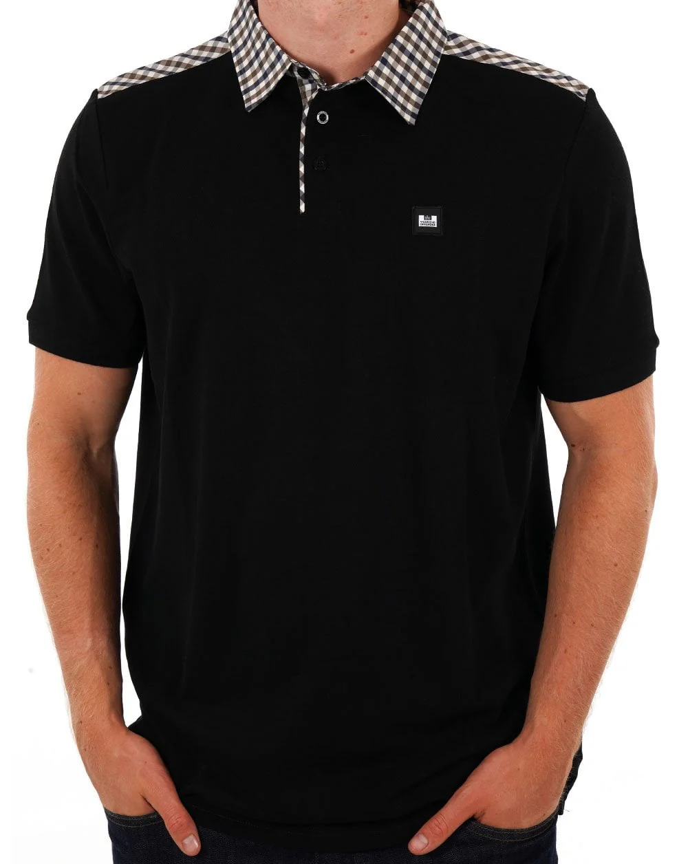 Weekend Offender Costa Polo Shirt Black - Image 3