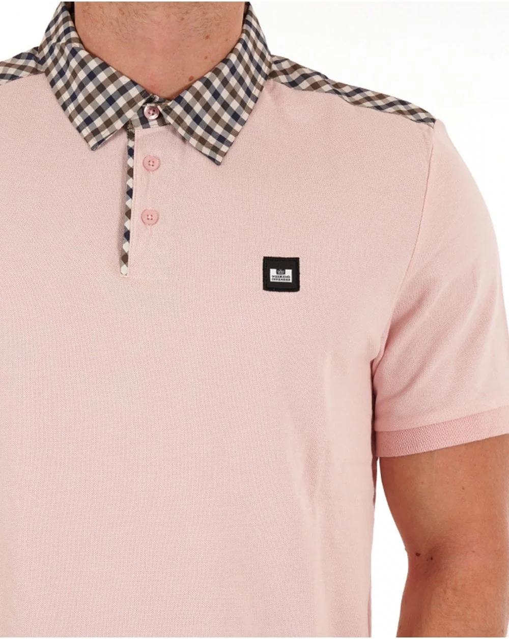 Weekend Offender Costa Polo Shirt Blush - Image 2