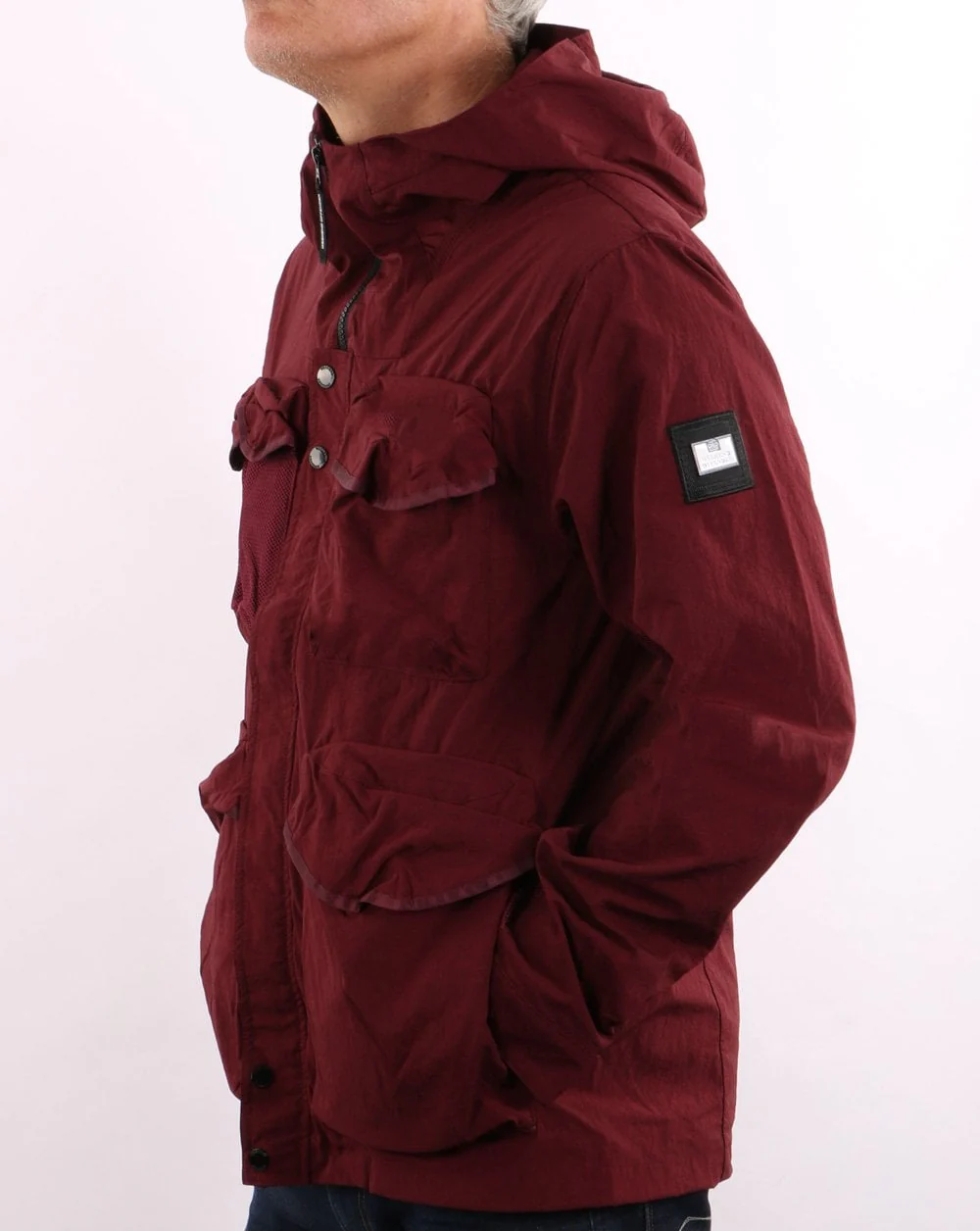 Weekend Offender Cotoca Jacket Burgundy - Image 2