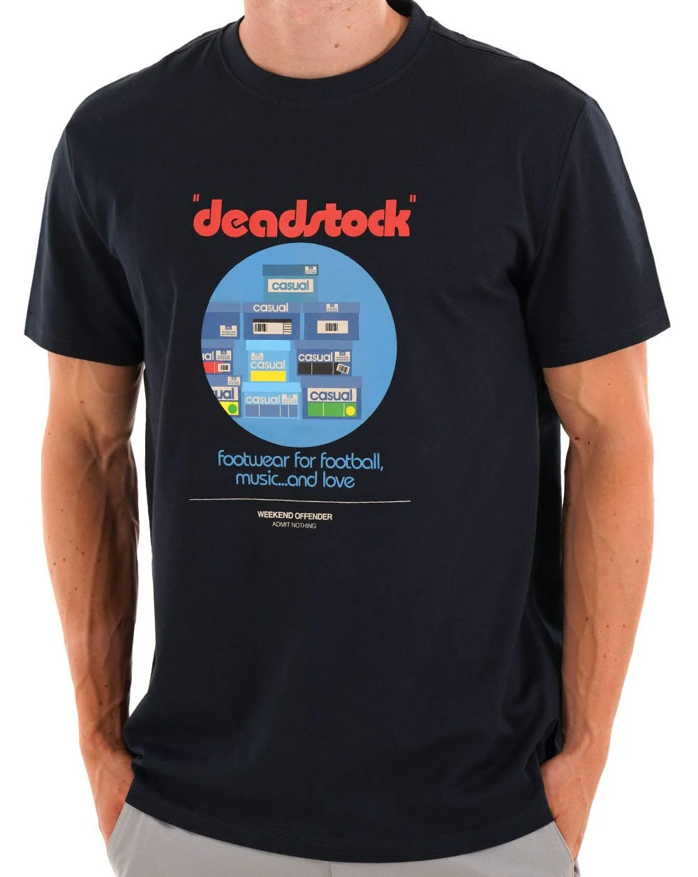 Weekend Offender Deadstock T Shirt Navy