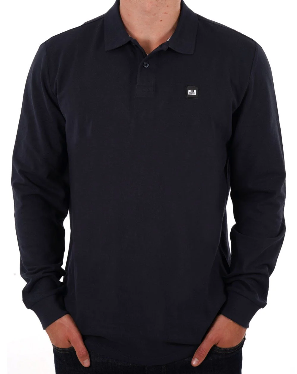 Weekend Offender Dice LS Polo Navy - Image 3