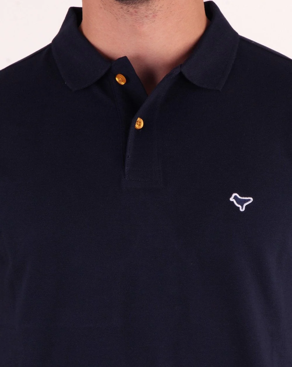 Weekend Offender Dove Polo Shirt Navy - Image 2