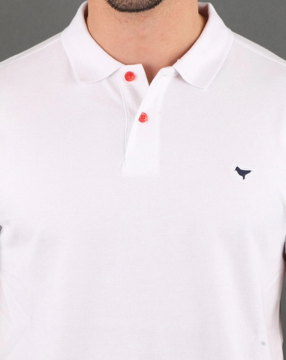 Weekend Offender Dove Polo Shirt White - Image 2