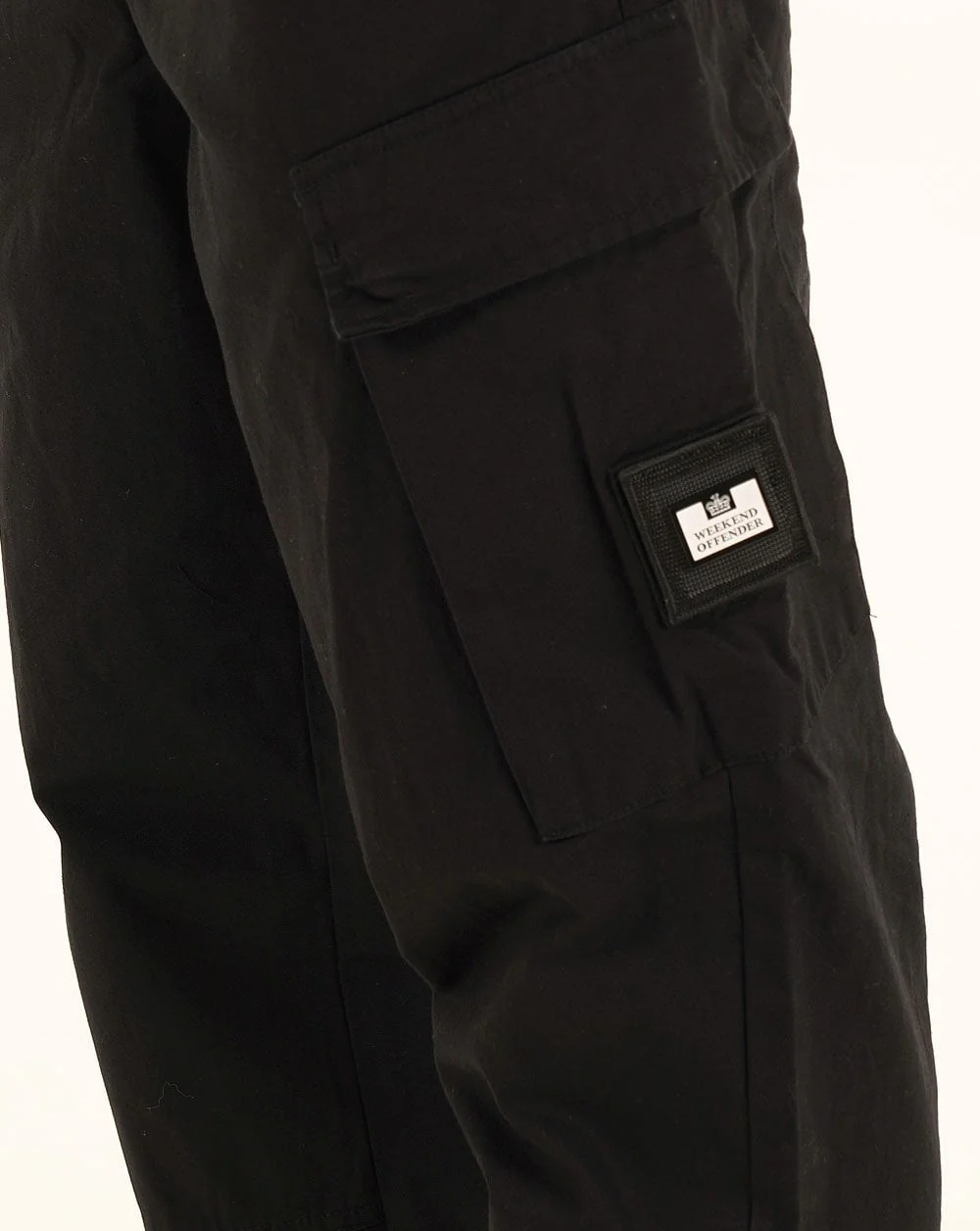 Weekend Offender Eldon Relaxed Cargo Pants Black - Image 2