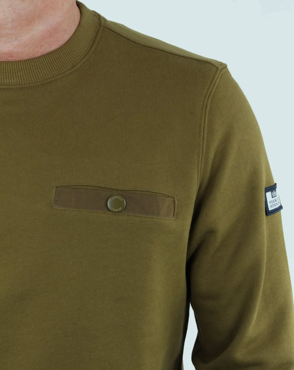 Weekend Offender Eliot Sweatshirt Olive - Image 2