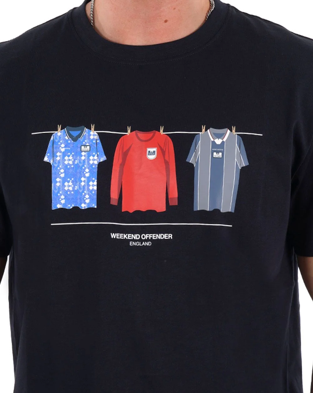 Weekend Offender England Away T-Shirt Navy - Image 2