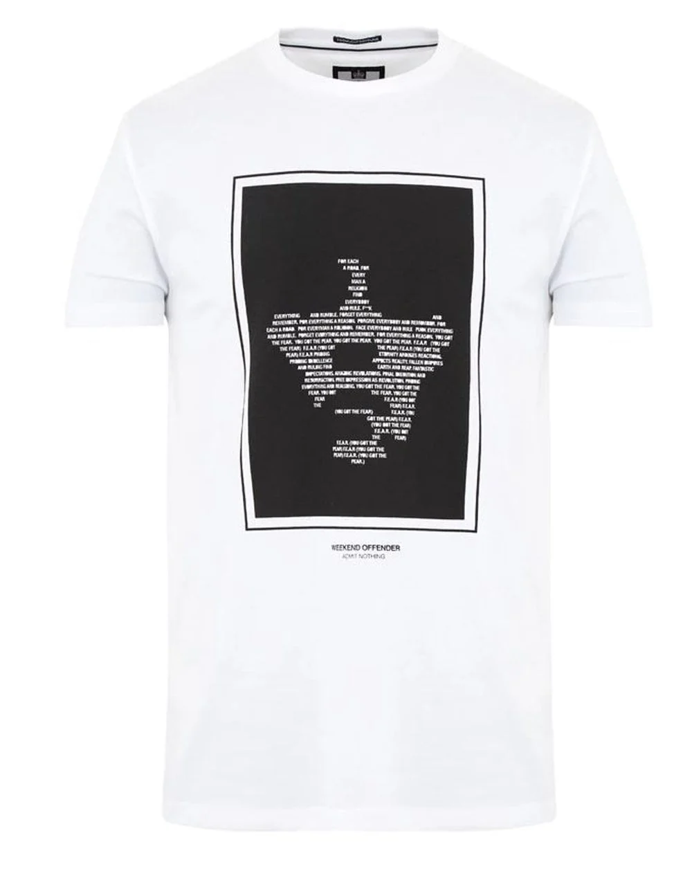 Weekend Offender F.E.A.R T-shirt White