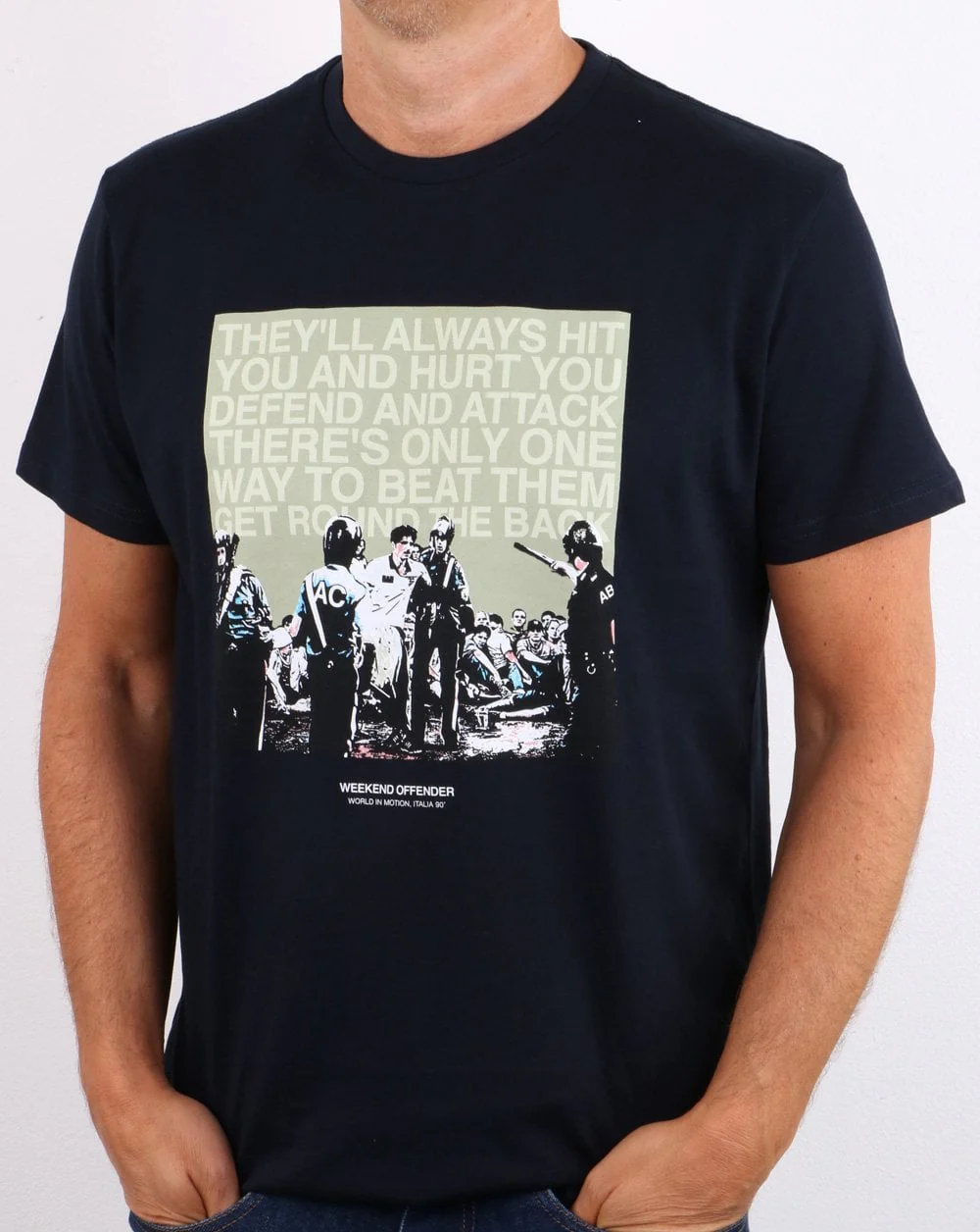 Weekend Offender Fans T-shirt Navy