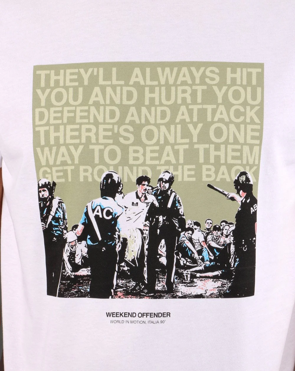 Weekend Offender Fans T-shirt White - Image 2