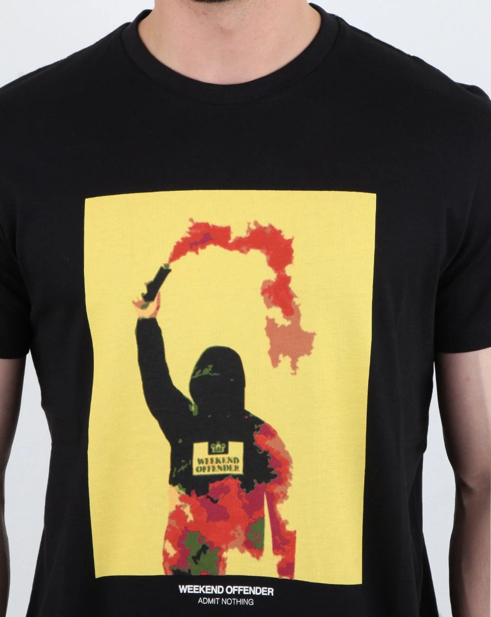 Weekend Offender Flare T-shirt Black - Image 2