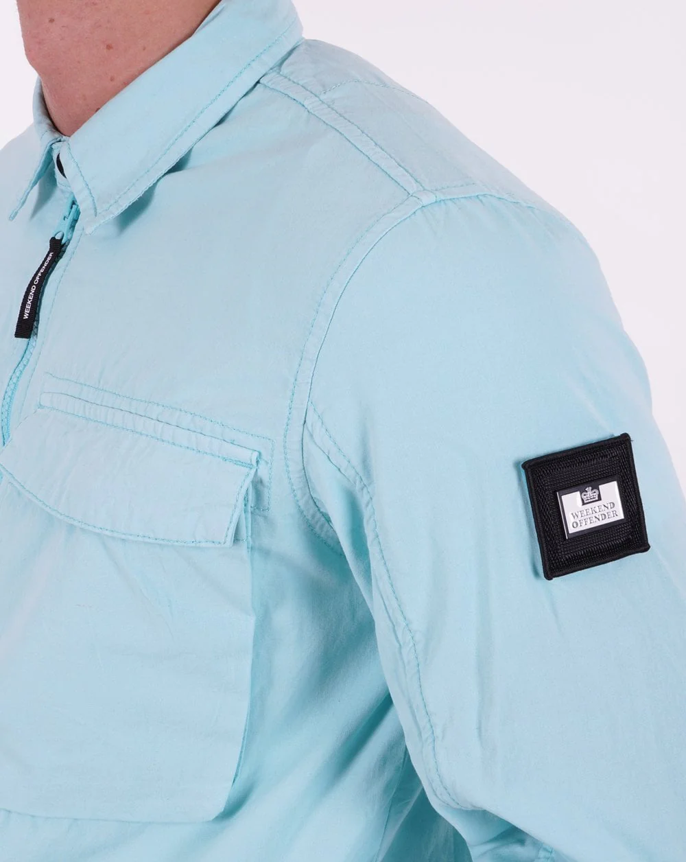 Weekend Offender Formella Overshirt Aqua - Image 2