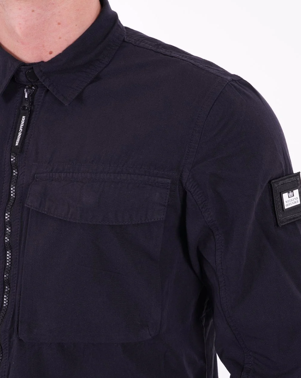 Weekend Offender Formella Overshirt Dark Navy - Image 2